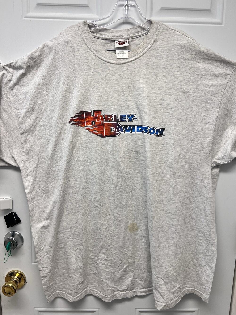 Harley Davidson T-Shirt Size 3XL has Small Stain At Bottom NOC3379